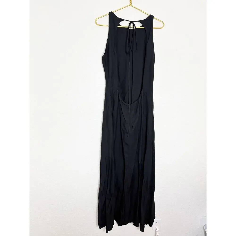 NWT BONDI Born Ophelia Maxi Dress Size Large Black Open Back Aline - Picture 11 of 12